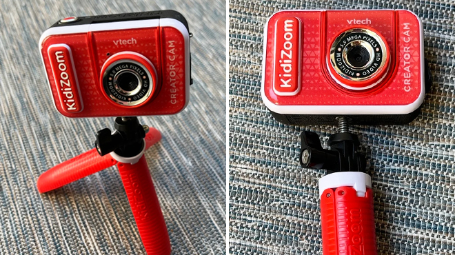 Two Images of VTech KidiZoom Creator Cam in Red Color Two Images of VTech KidiZoom Creator Cam in Red Color