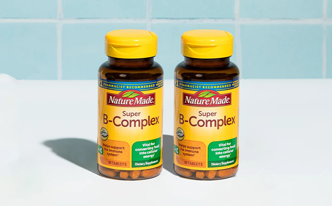 Two Nature Made 60 Count Super B Complex Bottles