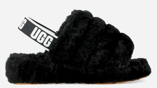UGG Fluff Yeah Faux Fur Slingback Womens Sandals