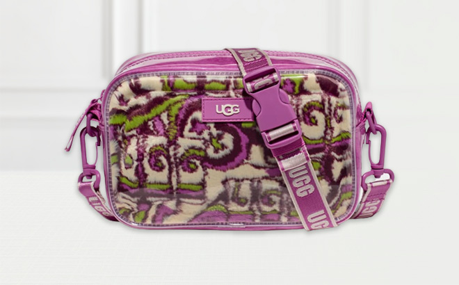 UGG Janey II Clear in Purple Ruby Groovin Color on the Table