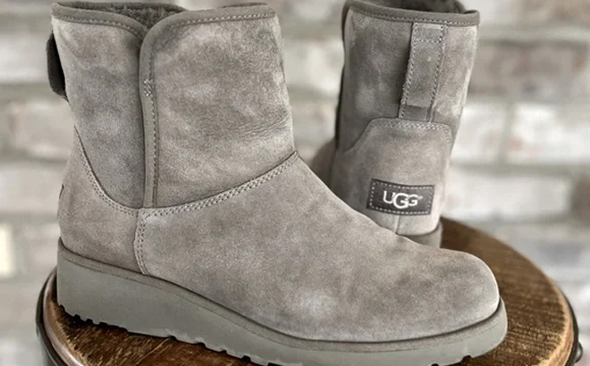 UGG Kristin Wedge Bootie in Gray