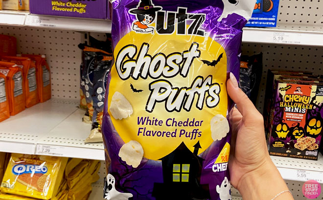 Utz Ghost Puff White Cheddar Cheeseballs