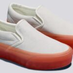 VANS Classic Slip On Stackform Shoes Suede Marshakmallow with Peach