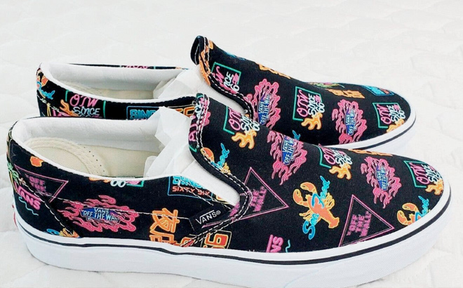 Vans Slip On Black Multi