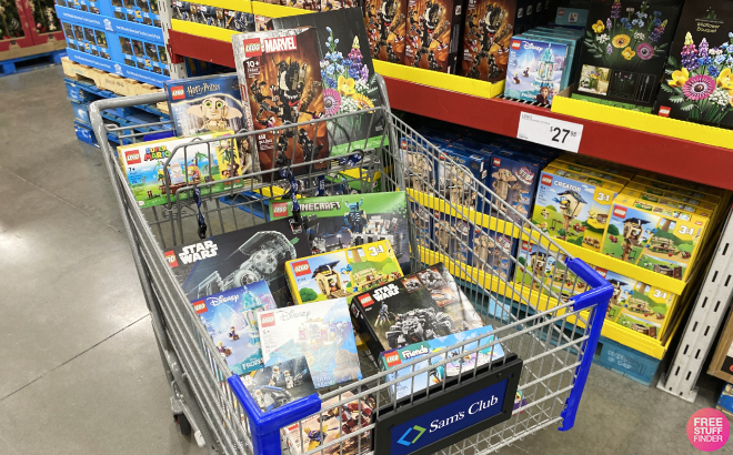 Various LEGO Building Sets in Cart