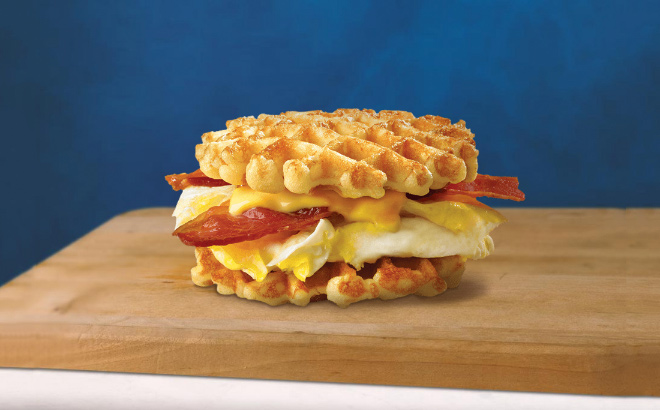 White Castle Waffle Breakfast Slider