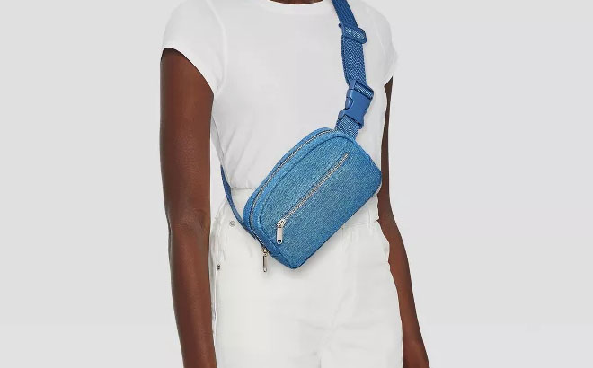 Wild Fable Fanny Pack in Denim Blue Wild Fable Fanny Pack in Denim Blue
