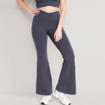 Woman is Wearing an Extra High Waisted PowerChill Super Flare Pants for Women
