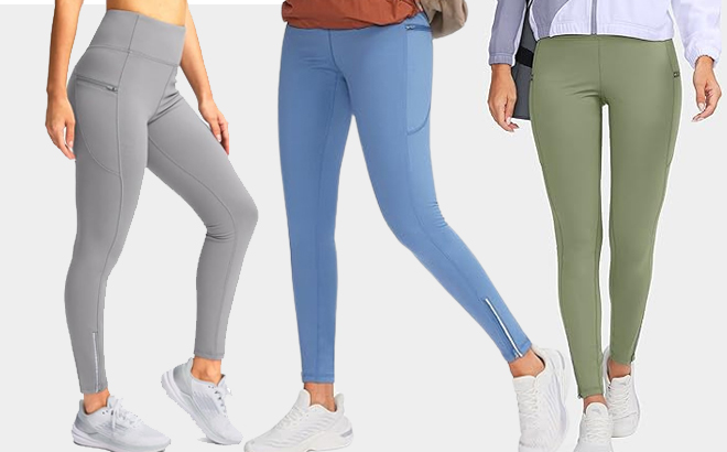 Womens Fleece Lined Winter Leggings in different colors Womens Fleece Lined Winter Leggings in different colors