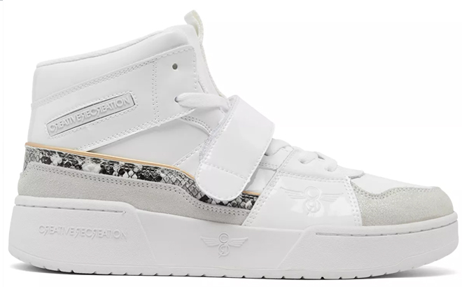 Womens Stella Mid Casual Sneakers from Finish Line in white