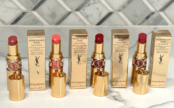 Yves Saint Laurent Rouge Volupte Shine Oil in Stick Lipstick Balms