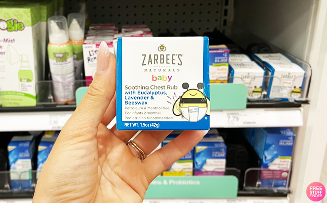 Zarbee's natural shop chest rub