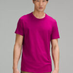 a Man Wearing a Lululemon Fundamental T Shirt