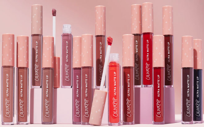 a Variety of ColourPop Liquid Lipsticks
