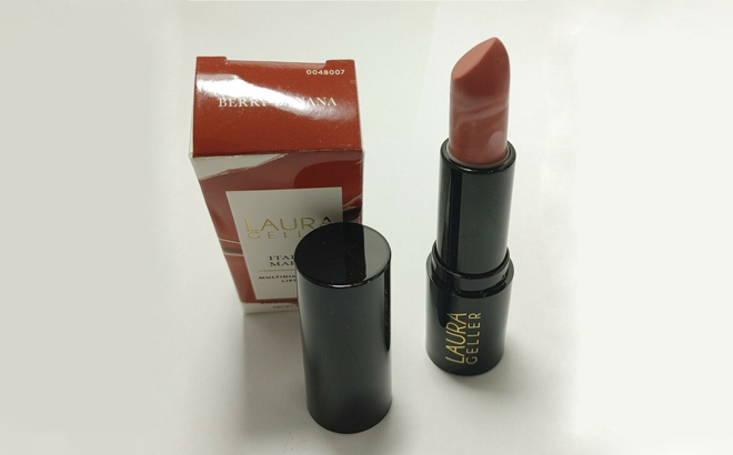 an Image of a Laura Geller Berry Banana Italian Marble Lipstick