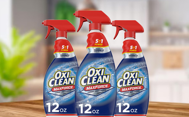 3 Pack of OxiClean Max Force Laundry Stain Remover Spray