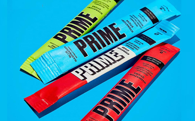 4 Sticks of Prime Hydration Powder