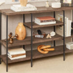4 Tier Industrial Console Table