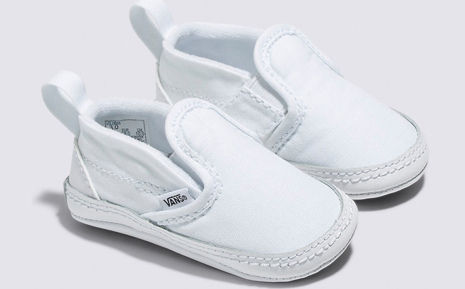 A Pair of Vans Infant Slip On Crib Shoes