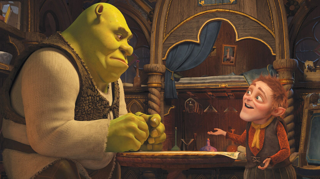 A Scene from Shrek Forever After Movie