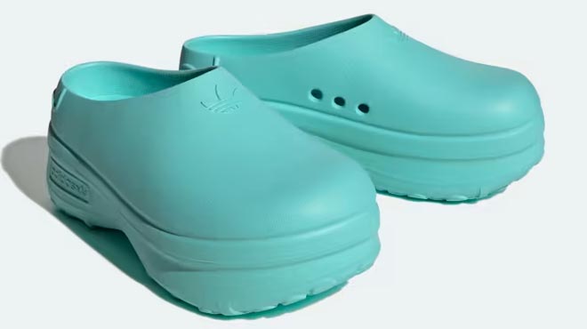 Adidas Adifom Stan Smith Mule Shoes Flash Aqua