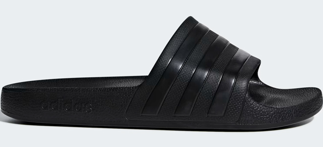 Adidas Adilette Core Black Aqua Slides