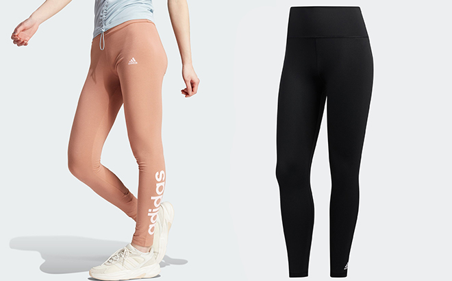 Adidas Womens Essentials High Waisted Logo Leggiings and Adidas Womens Believe This 2 0 7 8 Tights