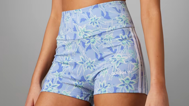 Adidas Womens Island club allover print shorts