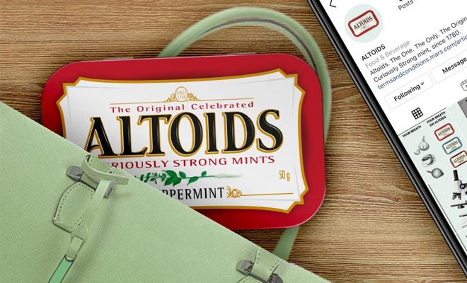 Altoids Peppermint Mints Single Pack