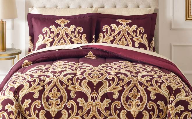 Amalanta Reversible 8 Piece Comforter Set Amalanta Reversible 8 Piece Comforter Set