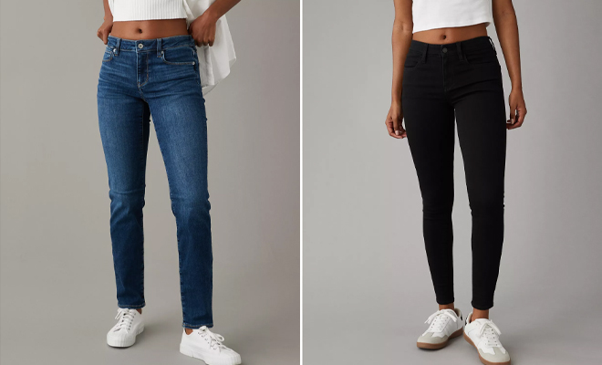 American Eagle Next Level Low Rise Skinny Jean and Next Level Low Rise Jeggings