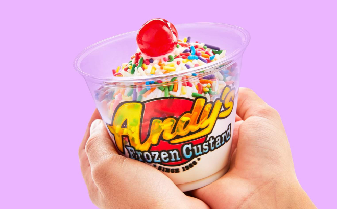 Andys Frozen Custard Kids Sized Sundae