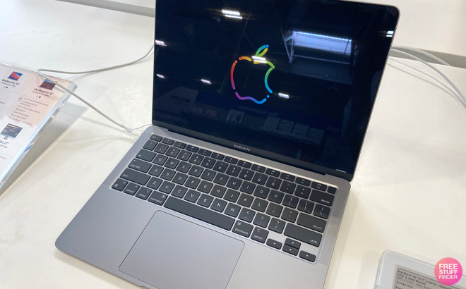 Apple13 Inch MacBook Air in Space Gray on a Table