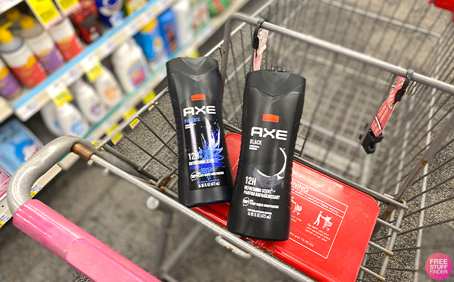 Axe Mens Body Wash on a Cart