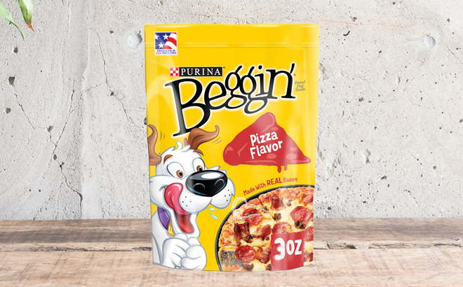 Bag og Purina Beggin Pizza Flavor Dog Food