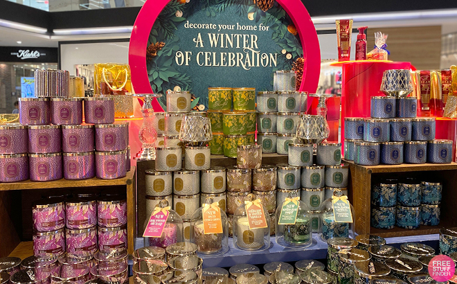 Bath Body Works Holiday Collection Display