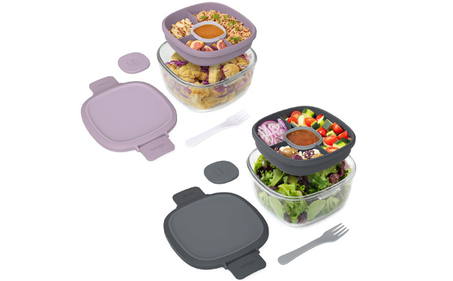 Bentgo Glass Salad Container Two Pack