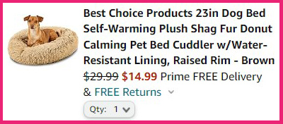 Best Choice Products 23 Inches Dog Bed Summary