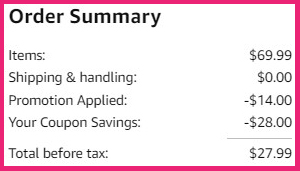 Blackview Wireless Earbuds Order Summary