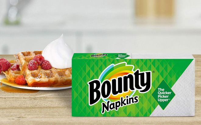 Bounty Quilted Napkins on the Table