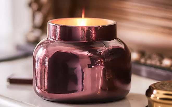Capri Blue Volcano Purple Luster Jar Candle