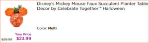 Celebrate Together Disneys Mickey Mouse Faux Succulent Planter Table Decor at Checkout