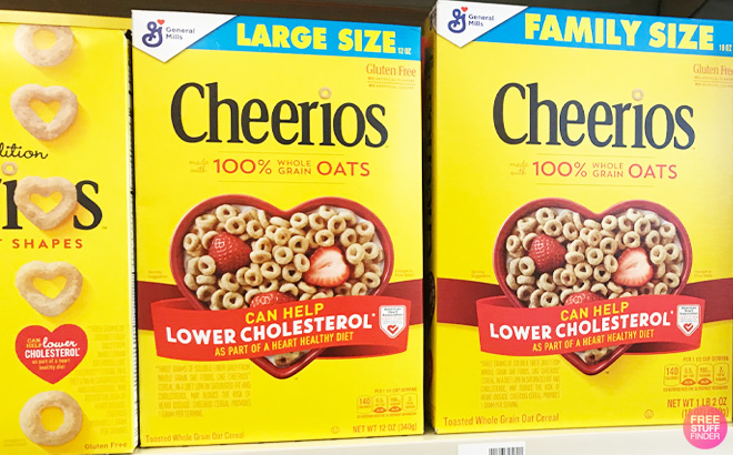 Cheerios Cereal on CVS Store Shelf