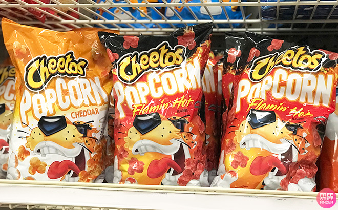 Cheetos Popcorn 40-Count Pack on Shelf