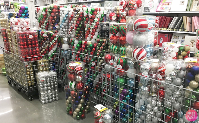 Christmas Ornaments in Michaels Store