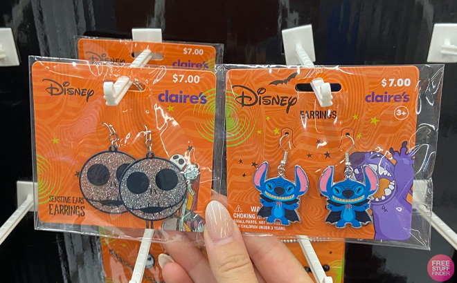 Claires Disney Nightmare Before Christmas Earrings at Walmart