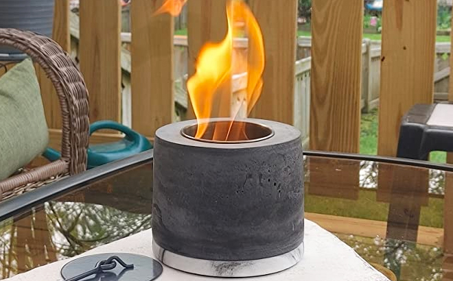 Concrete Tabletop Fire Pit Concrete Tabletop Fire Pit