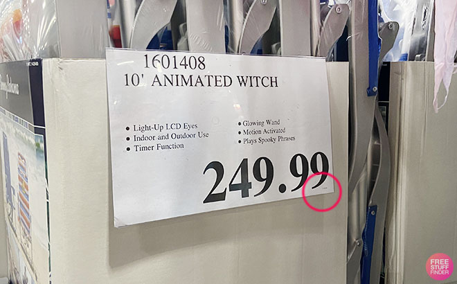 A Circled Date on a Price Tag at Costco