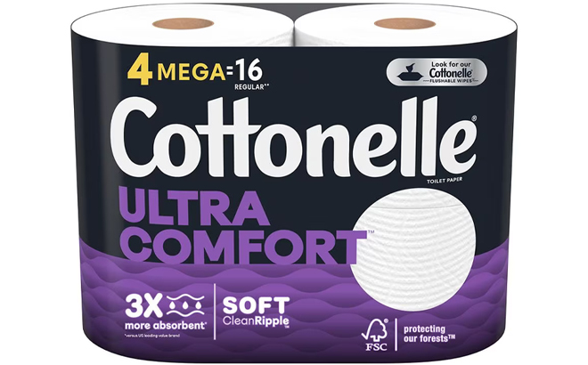 Cottonelle Ultra Comfort Toilet Paper Mega Rolls