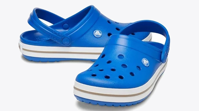 Crocs Unisex Crocband Clog Sandal in Blue Bolt